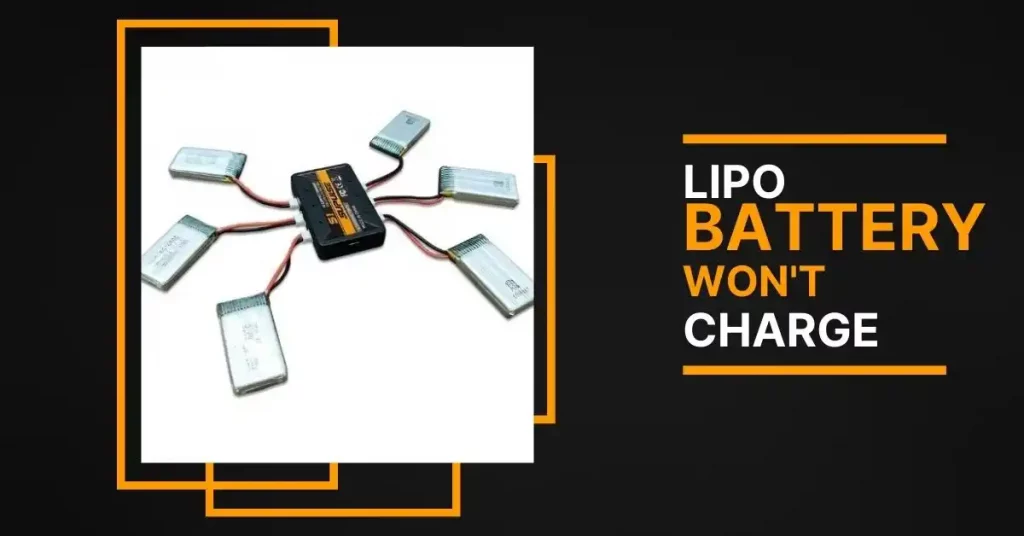 lipo battery won't charge