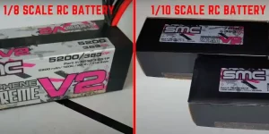 1⁄8 and 1:10 scale rc battery