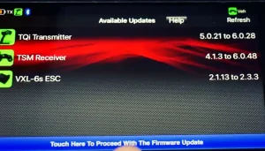 Receiver firmware update
