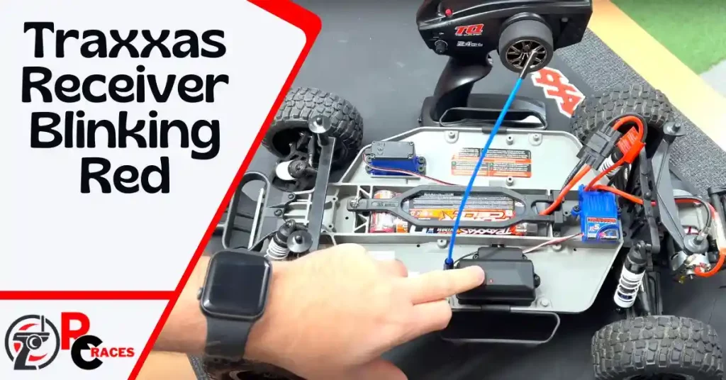traxxas receiver blinking red